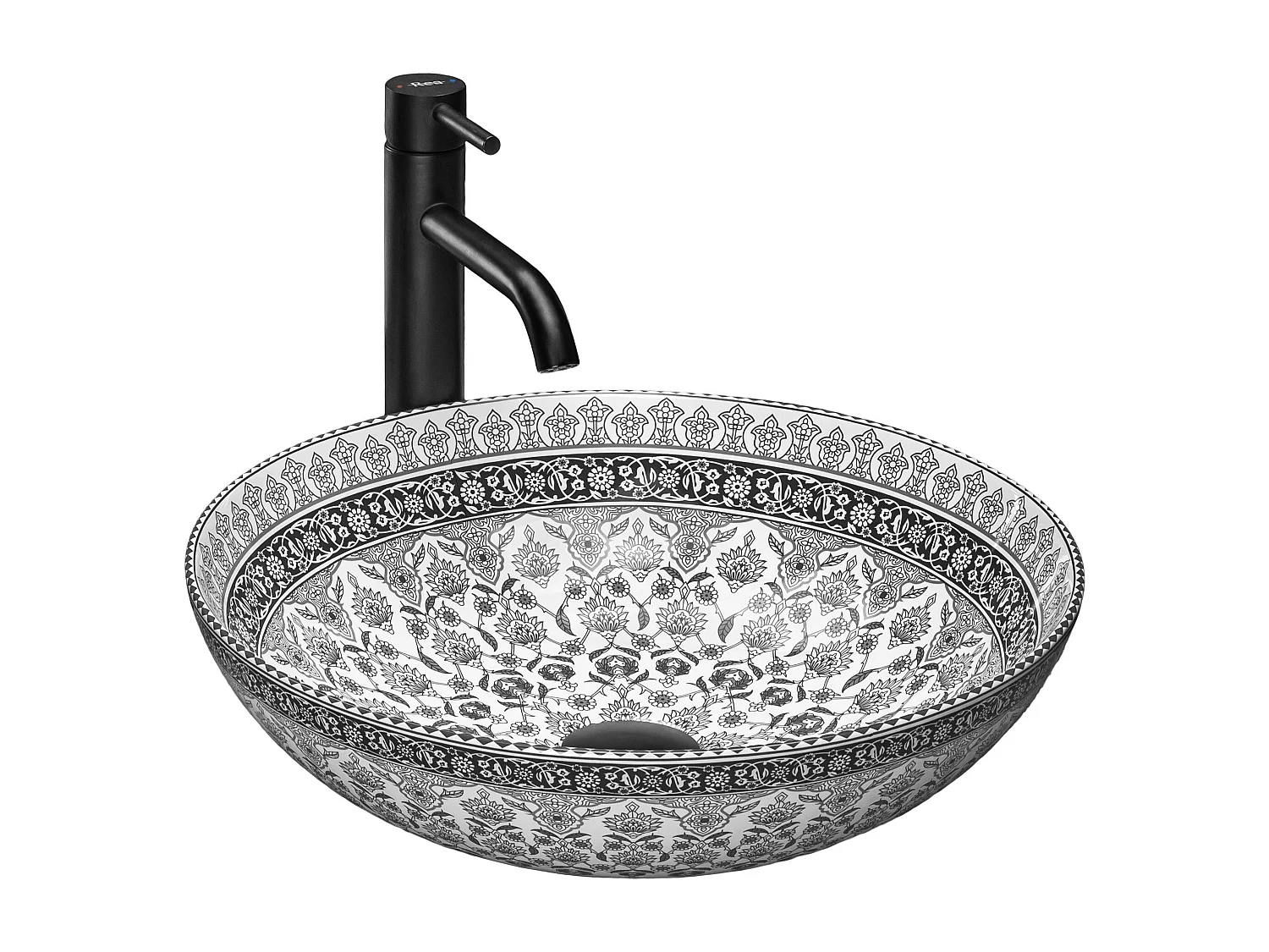 Opzetwastafel Rea Arte Grey White