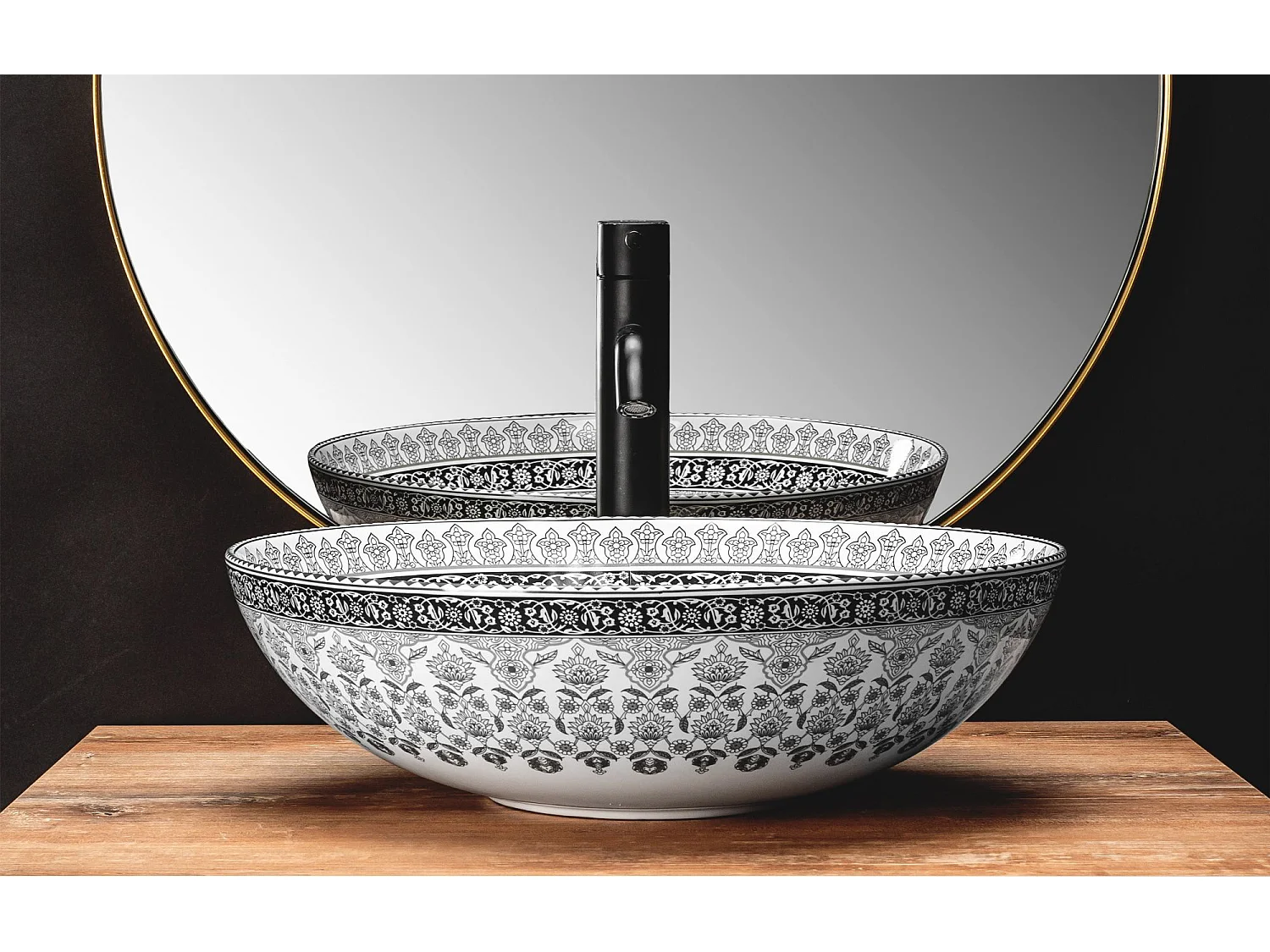 Opzetwastafel Rea Arte Grey White