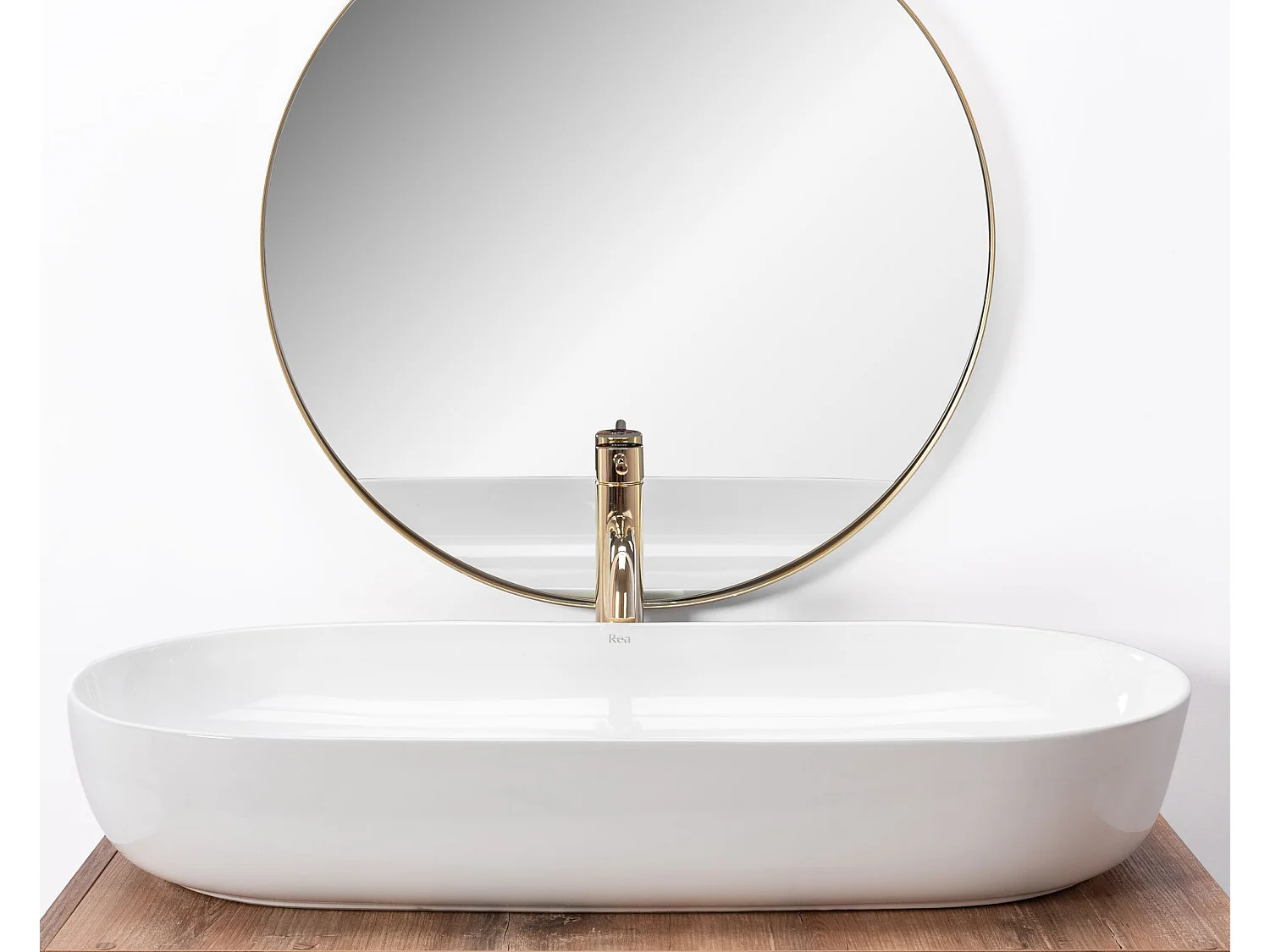 Lavabo Sobre Encimera Rea Cleo 81 White