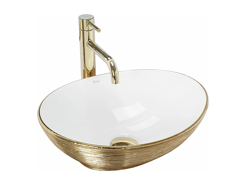 Opzetwastafel Rea Sofia White Gold