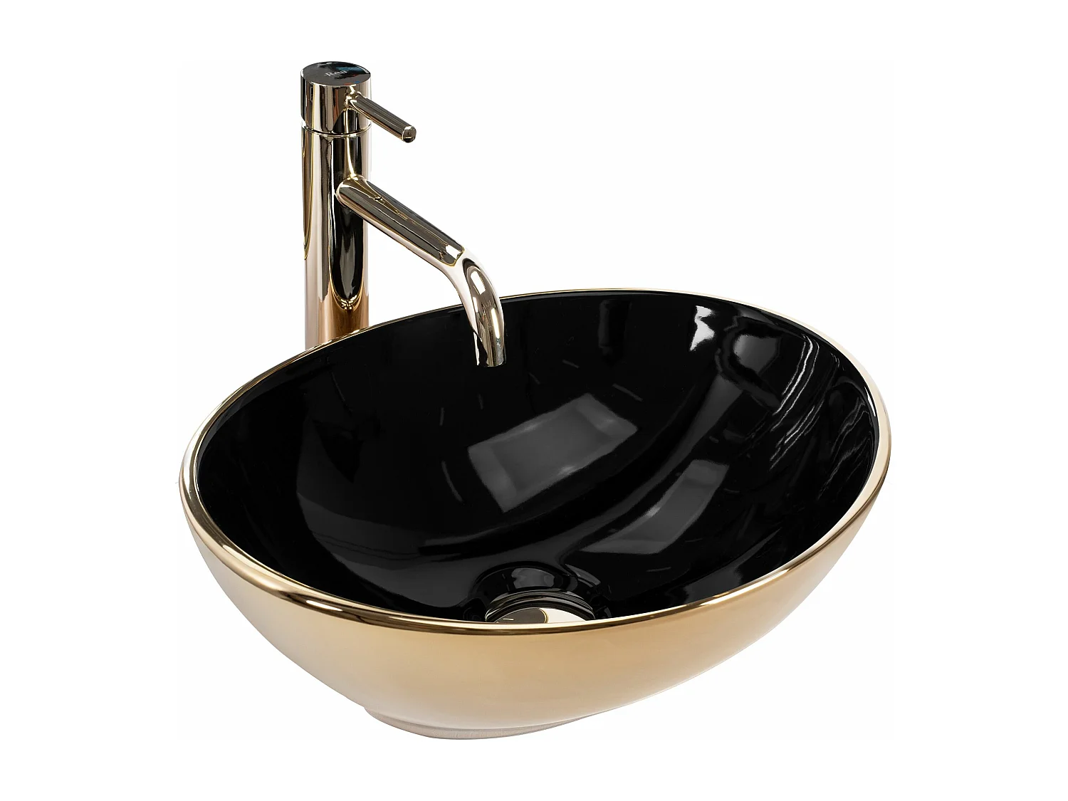 Opzetwastafel Rea Sofia In Black Gold