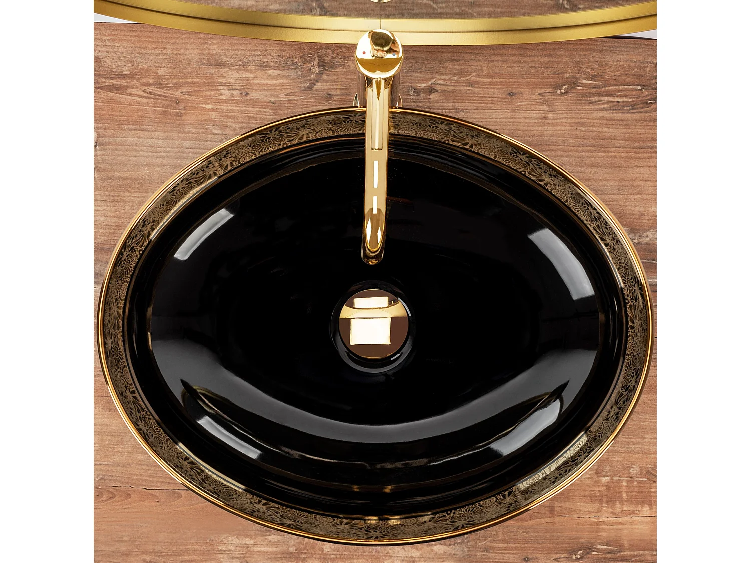 Opzetwastafel Rea Margot Black Gold