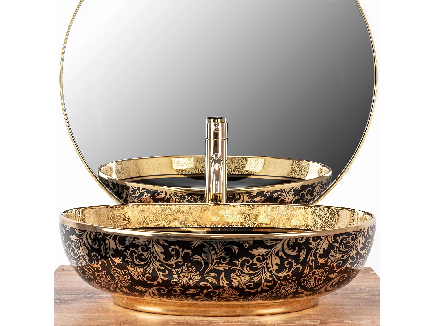 Opzetwastafel Rea Margot Black Gold