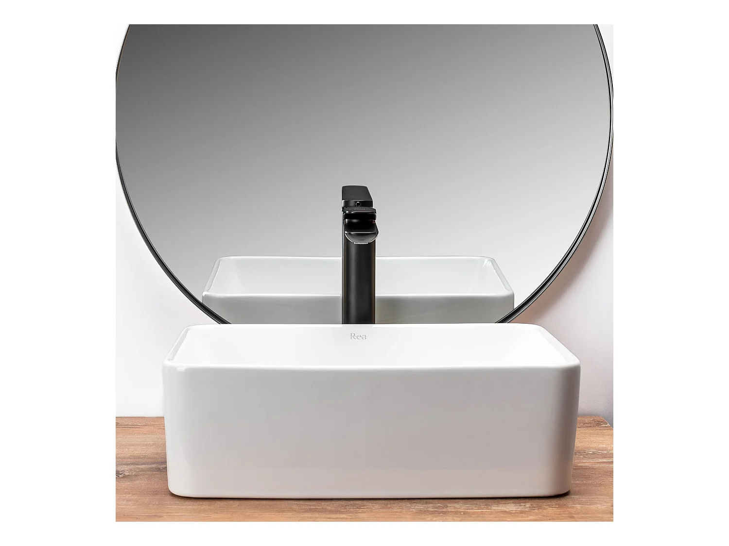 Lavabo Sobre Encimera Rea Anita Mini White