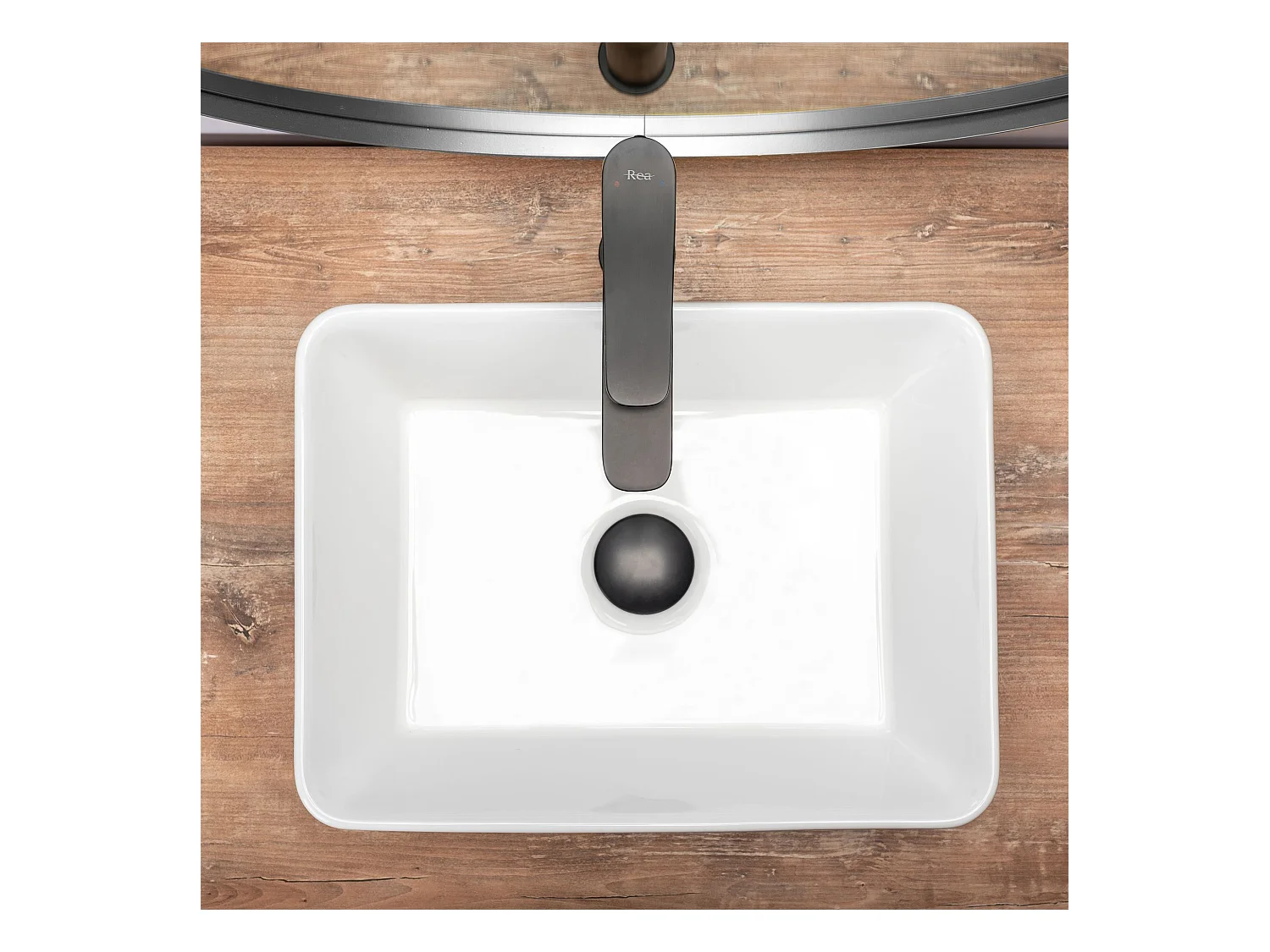 Lavabo Sobre Encimera Rea Anita Mini White