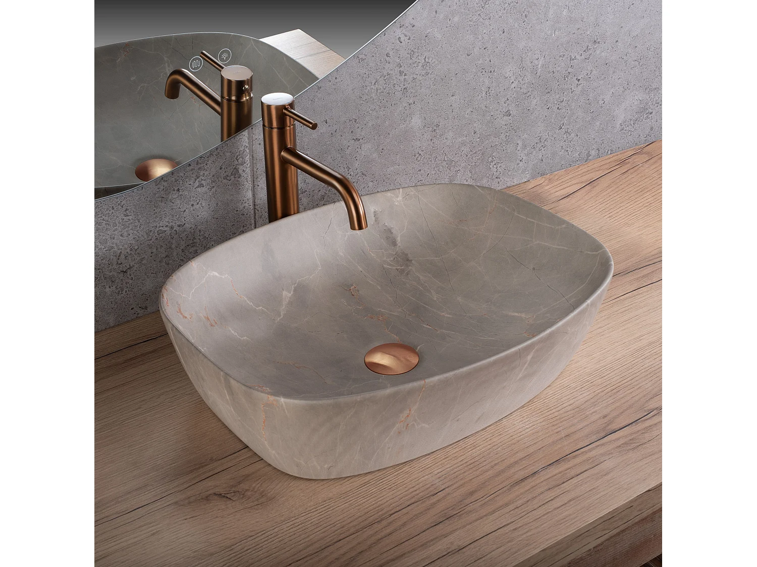 Opzetwastafel Rea Freja Beige