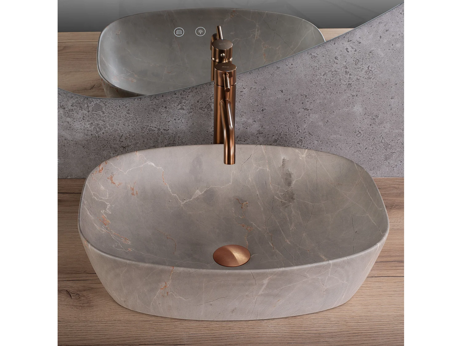 Opzetwastafel Rea Freja Beige