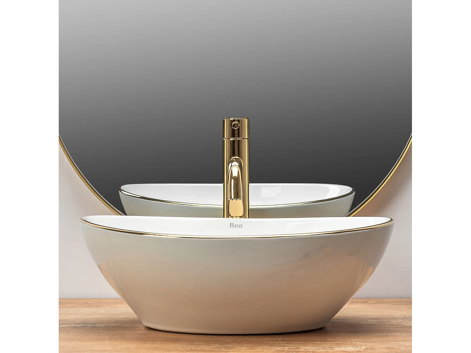 Vasque À Poser Rea Sofia Gold