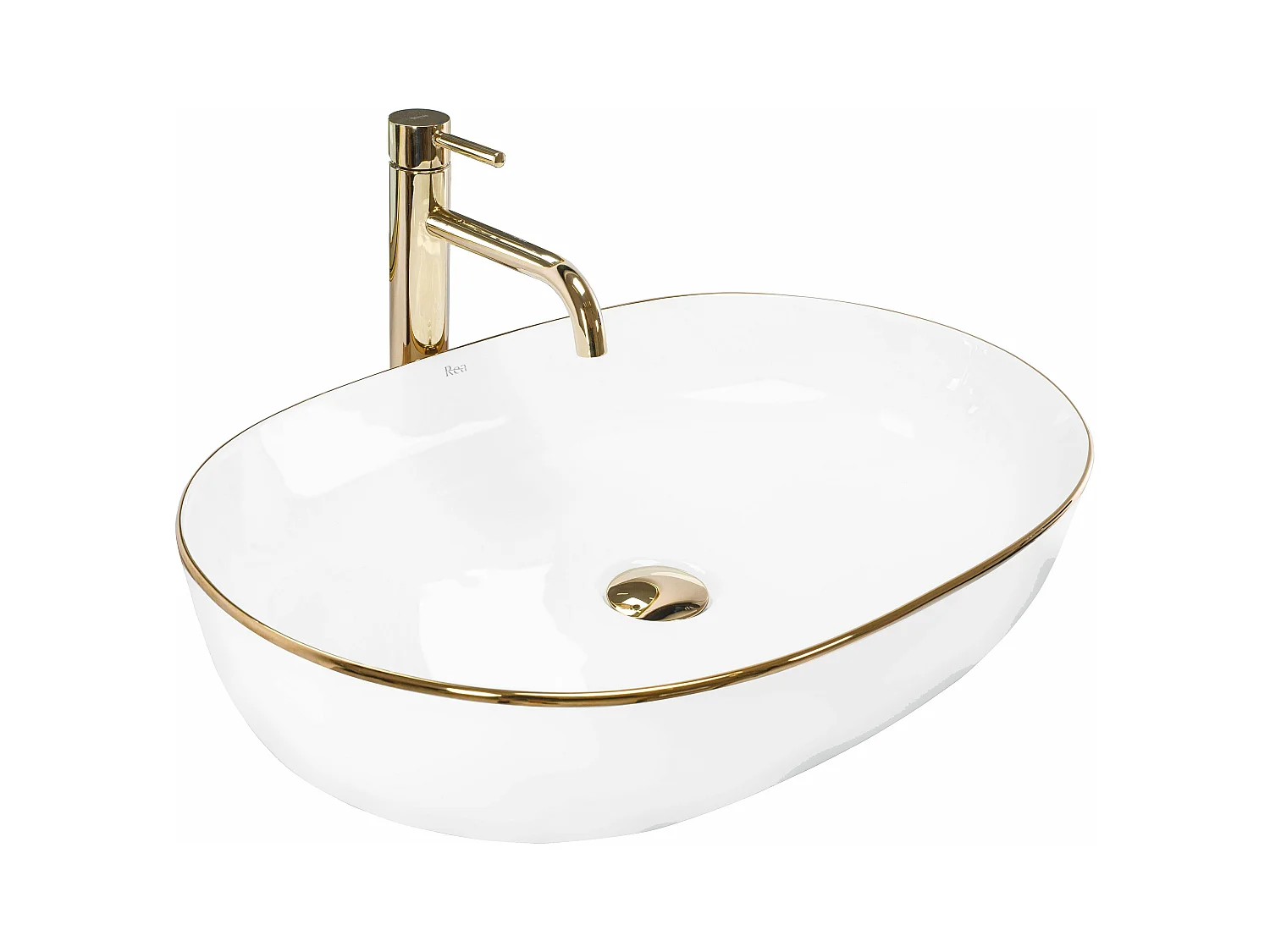 Opzetwastafel Rea Cleo 61 White Gold