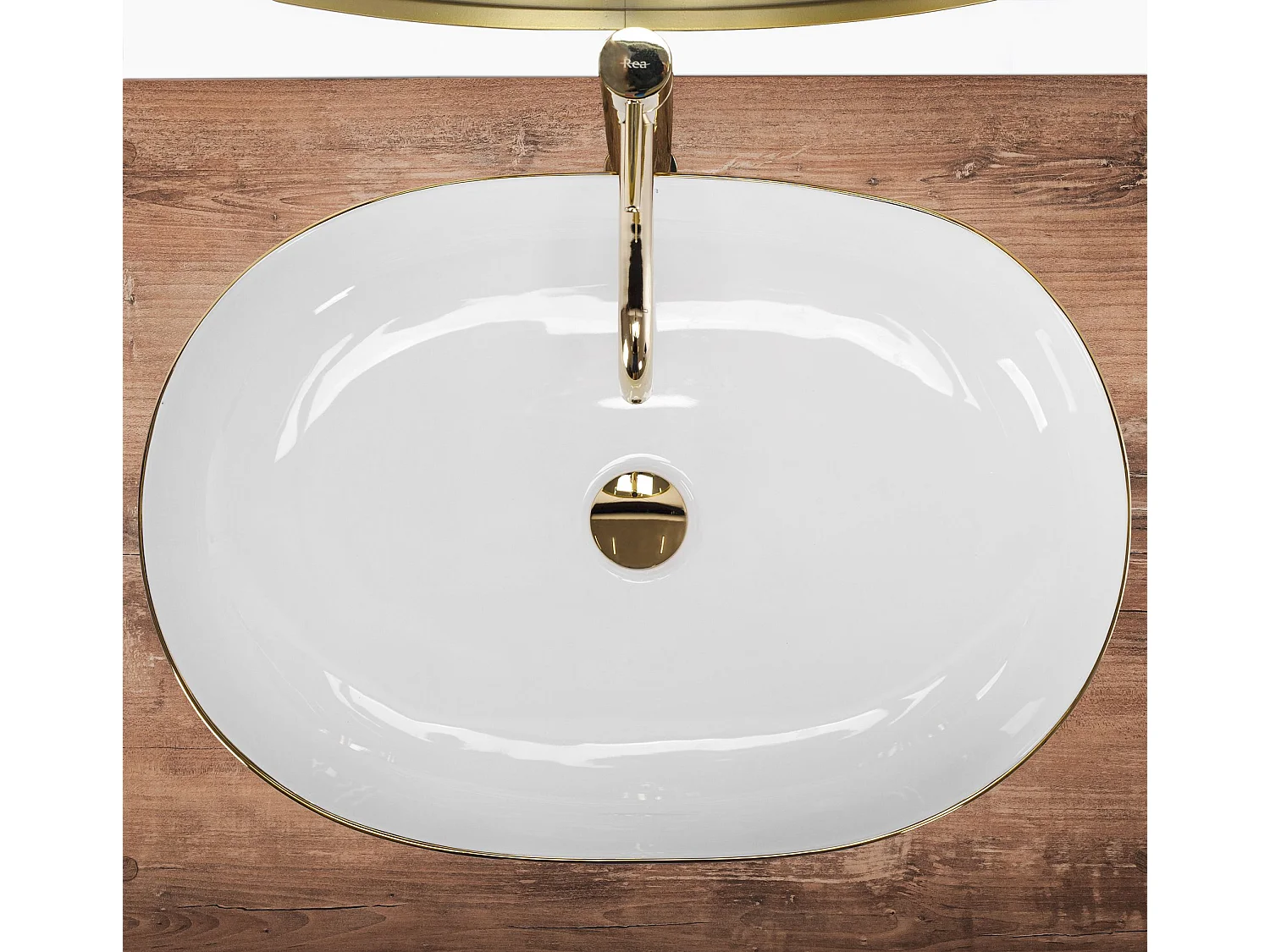 Vasque À Poser Rea Cleo 61 White Gold