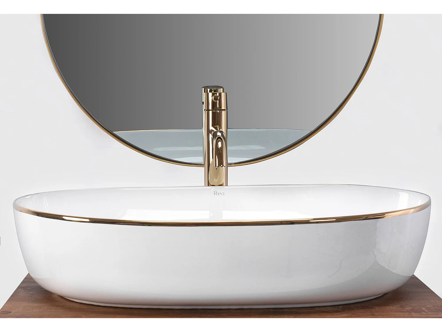 Vasque À Poser Rea Cleo 61 White Gold