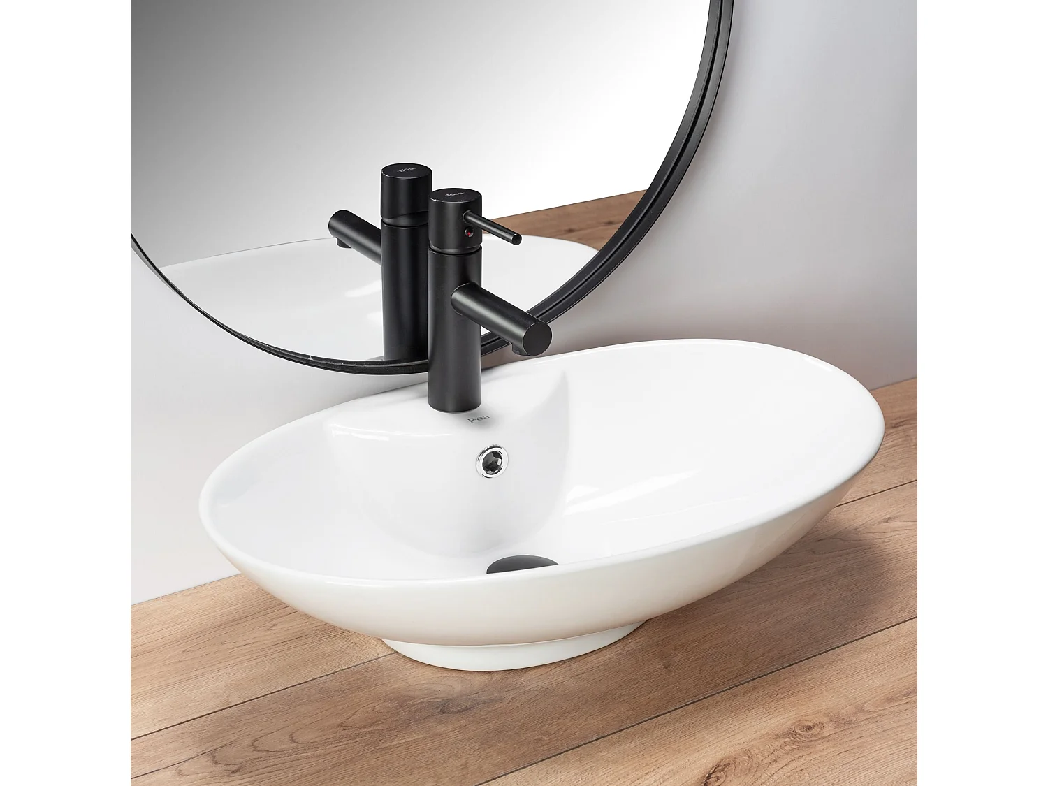 Lavabo Da Appoggio Rea Rosa-2 White