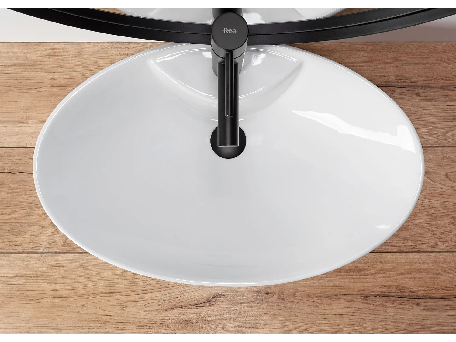 Vasque À Poser Rea Rosa-2 White