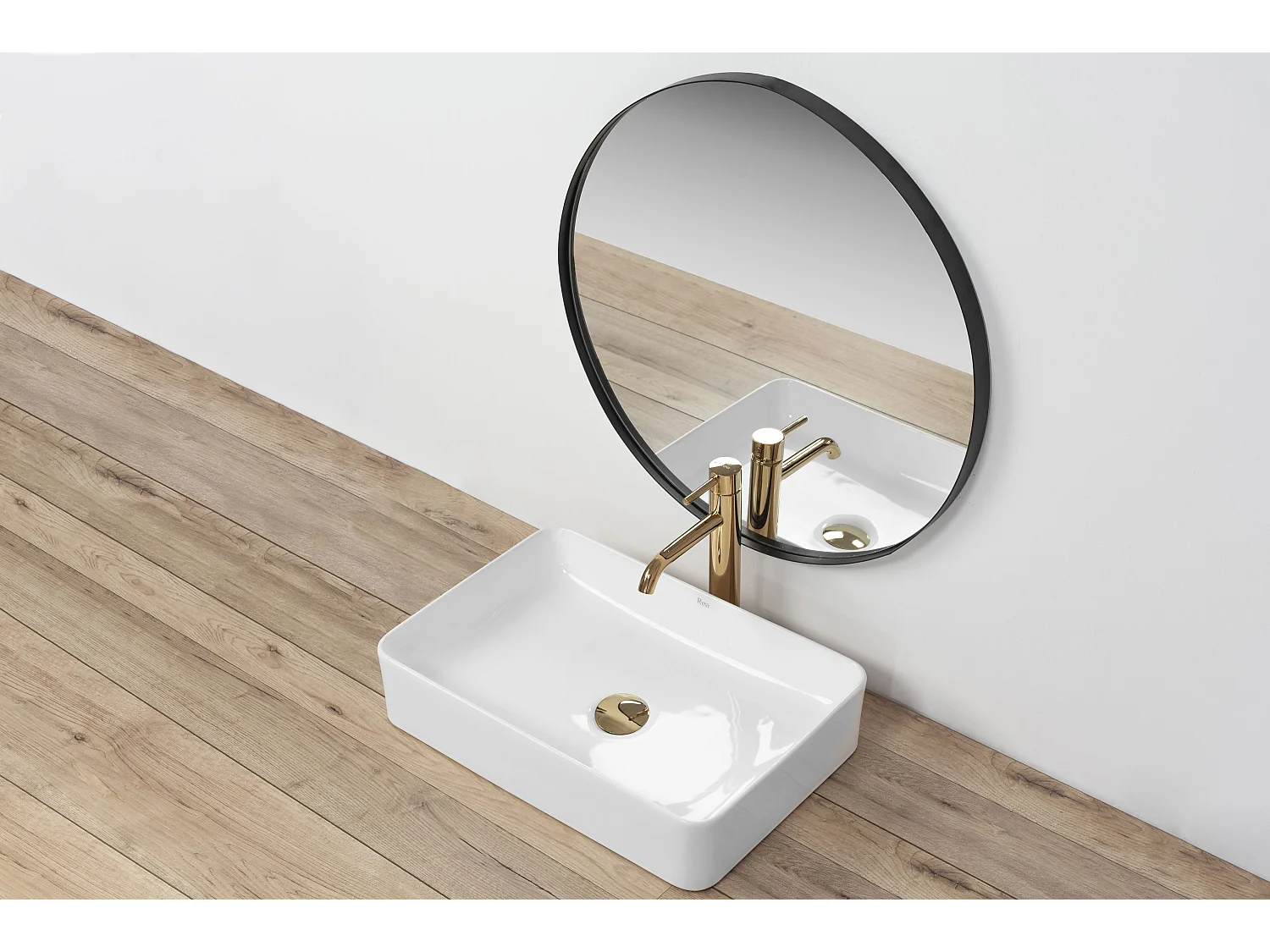 Vasque À Poser Rea Avia White