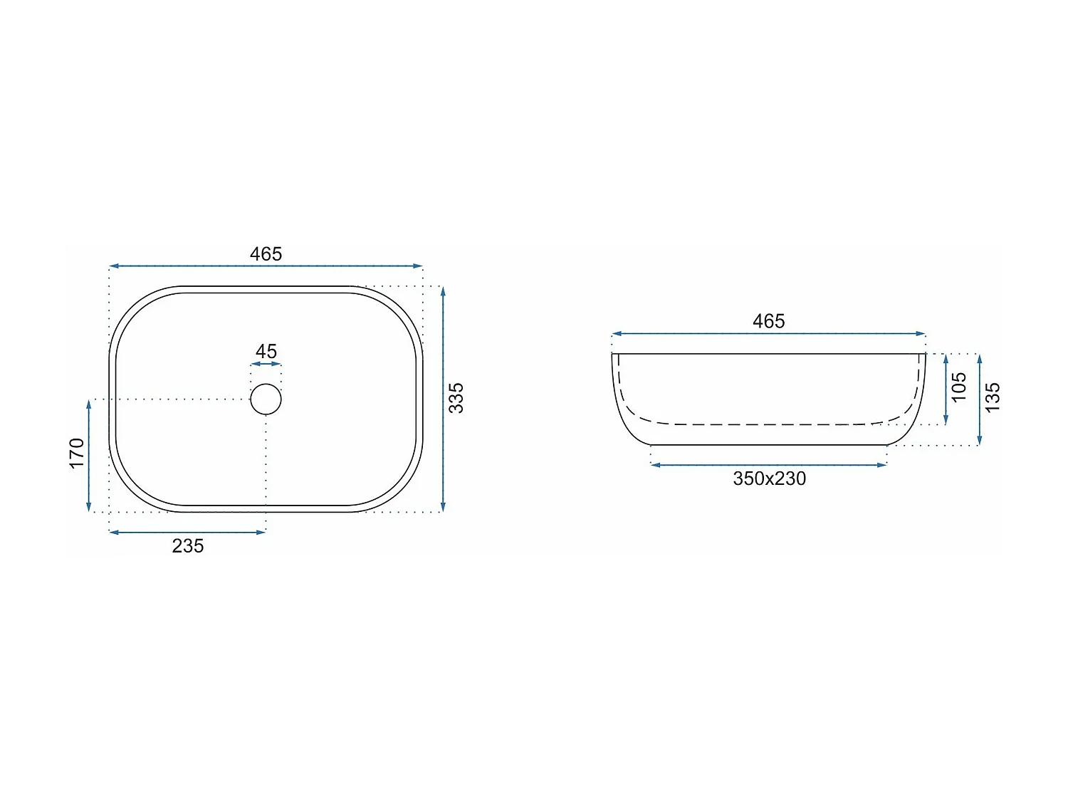Vasque À Poser Rea Livia Beige
