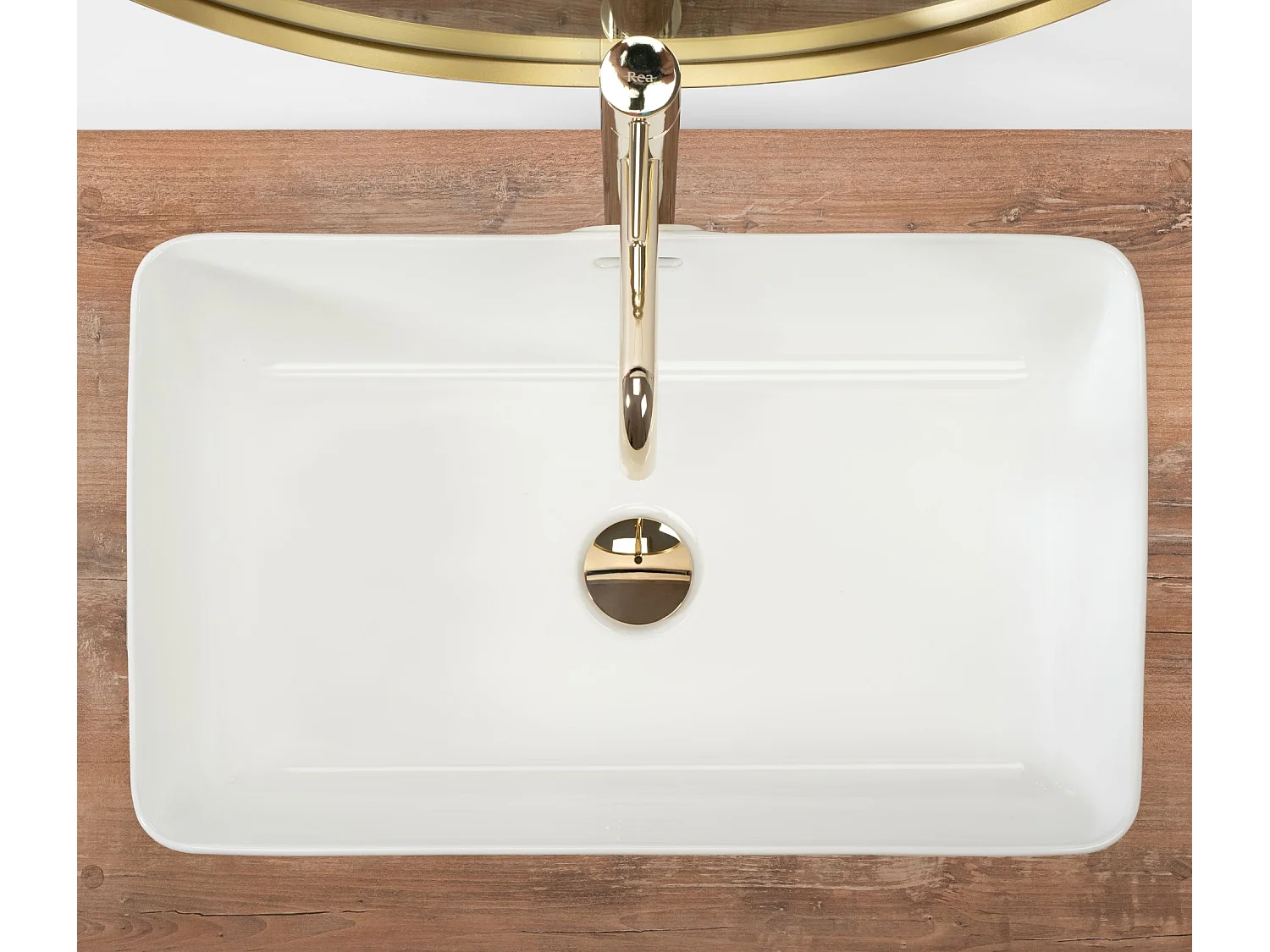 Aufsatzwaschbecken Rea Berta 55 White