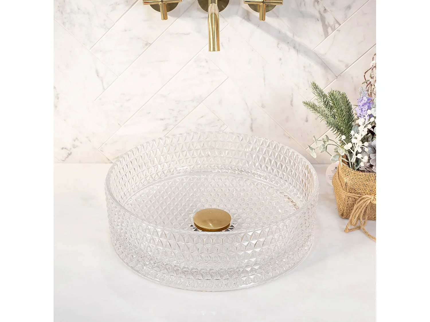 Vasque À Poser Rea Cristal 35 White