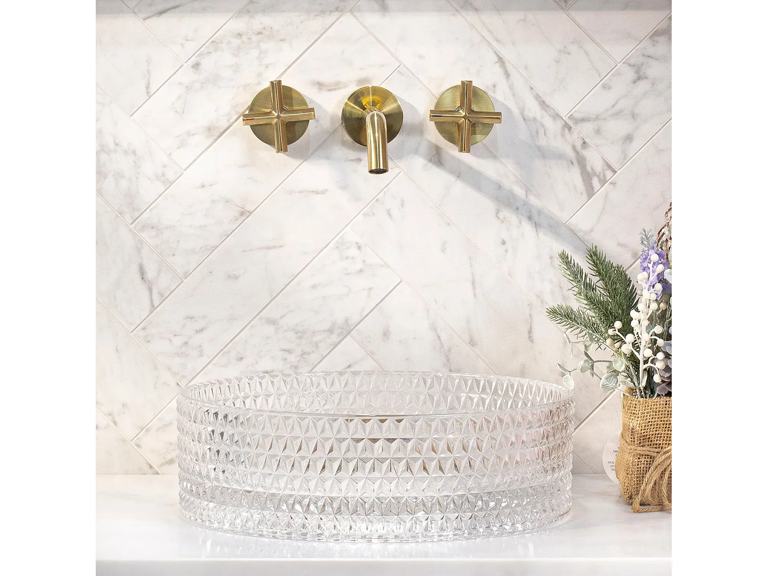 Vasque À Poser Rea Cristal 35 White