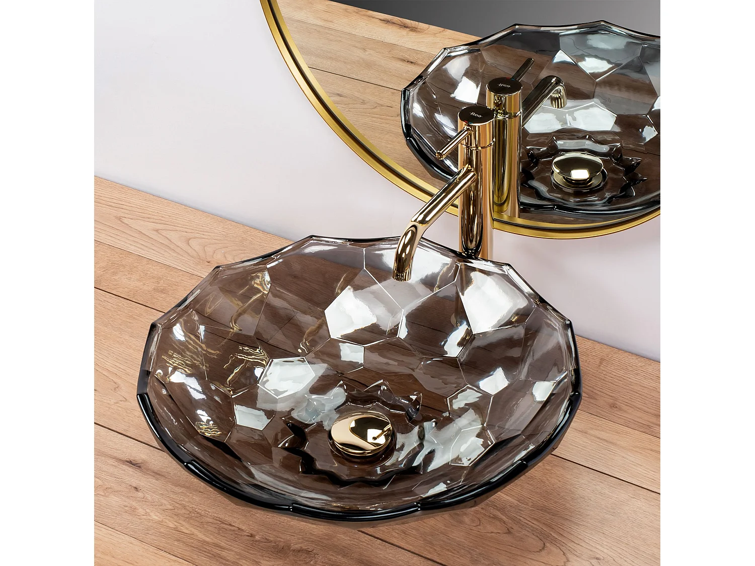 Aufsatzwaschbecken Rea Arctic Black