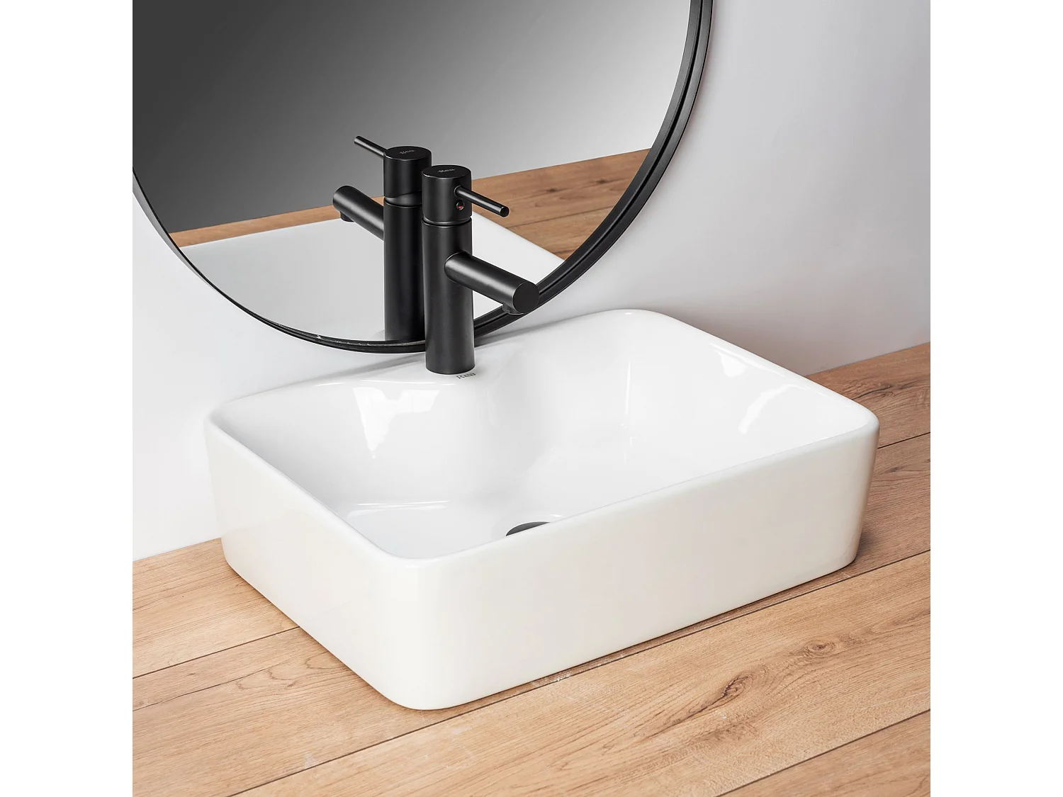 Lavabo Sobre Encimera Rea Kelly White