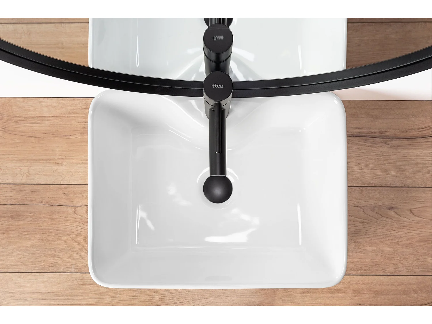 Lavabo Sobre Encimera Rea Kelly White