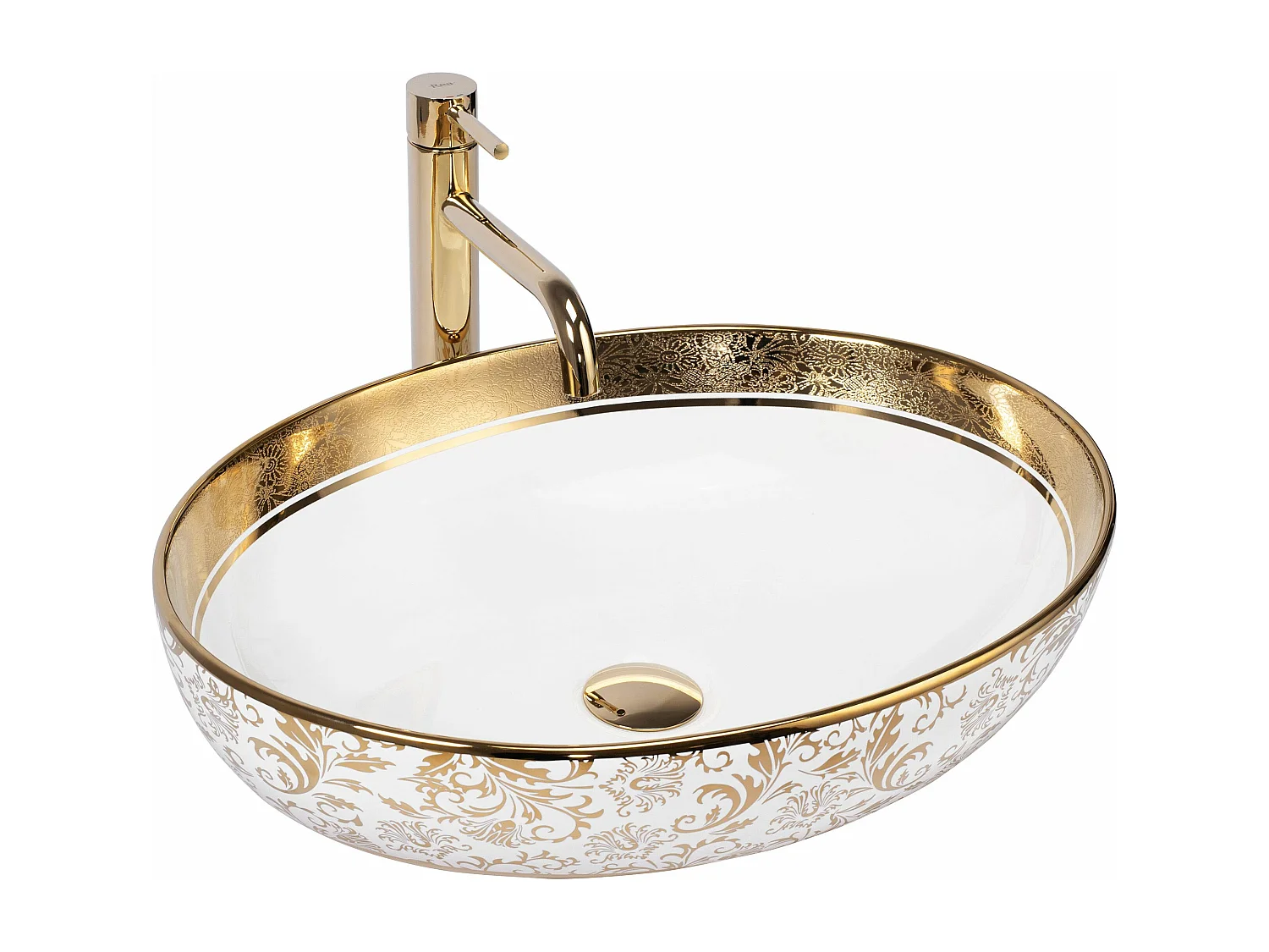 Opzetwastafel Rea Margot White Gold