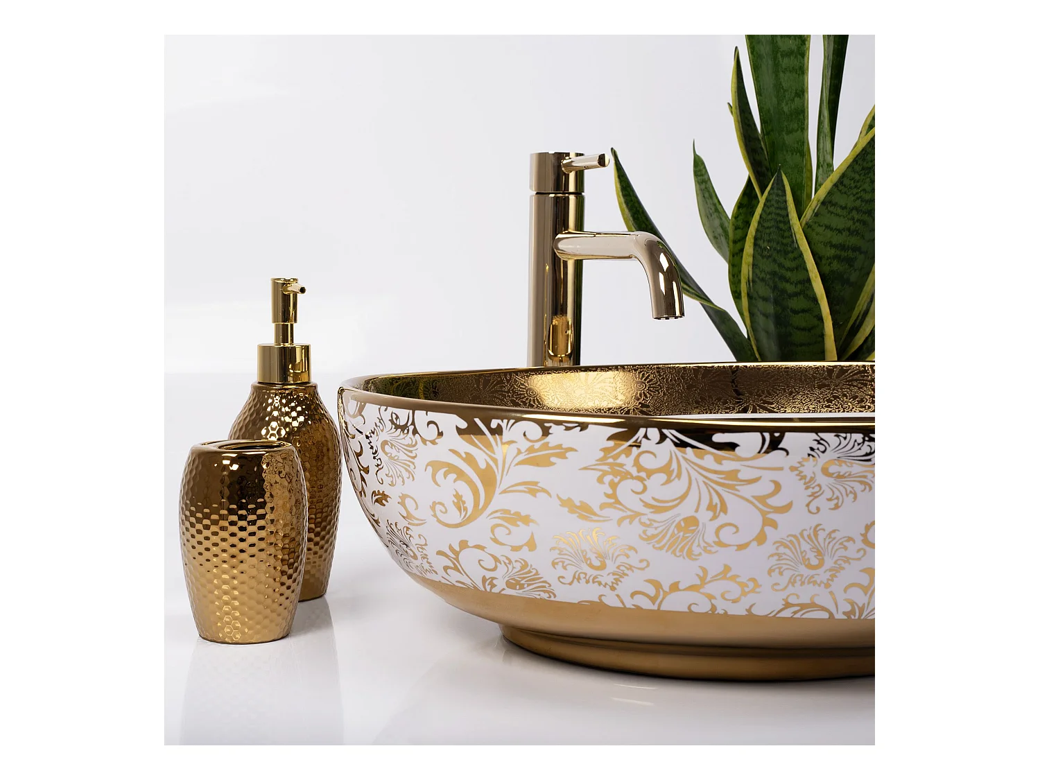 Opzetwastafel Rea Margot White Gold