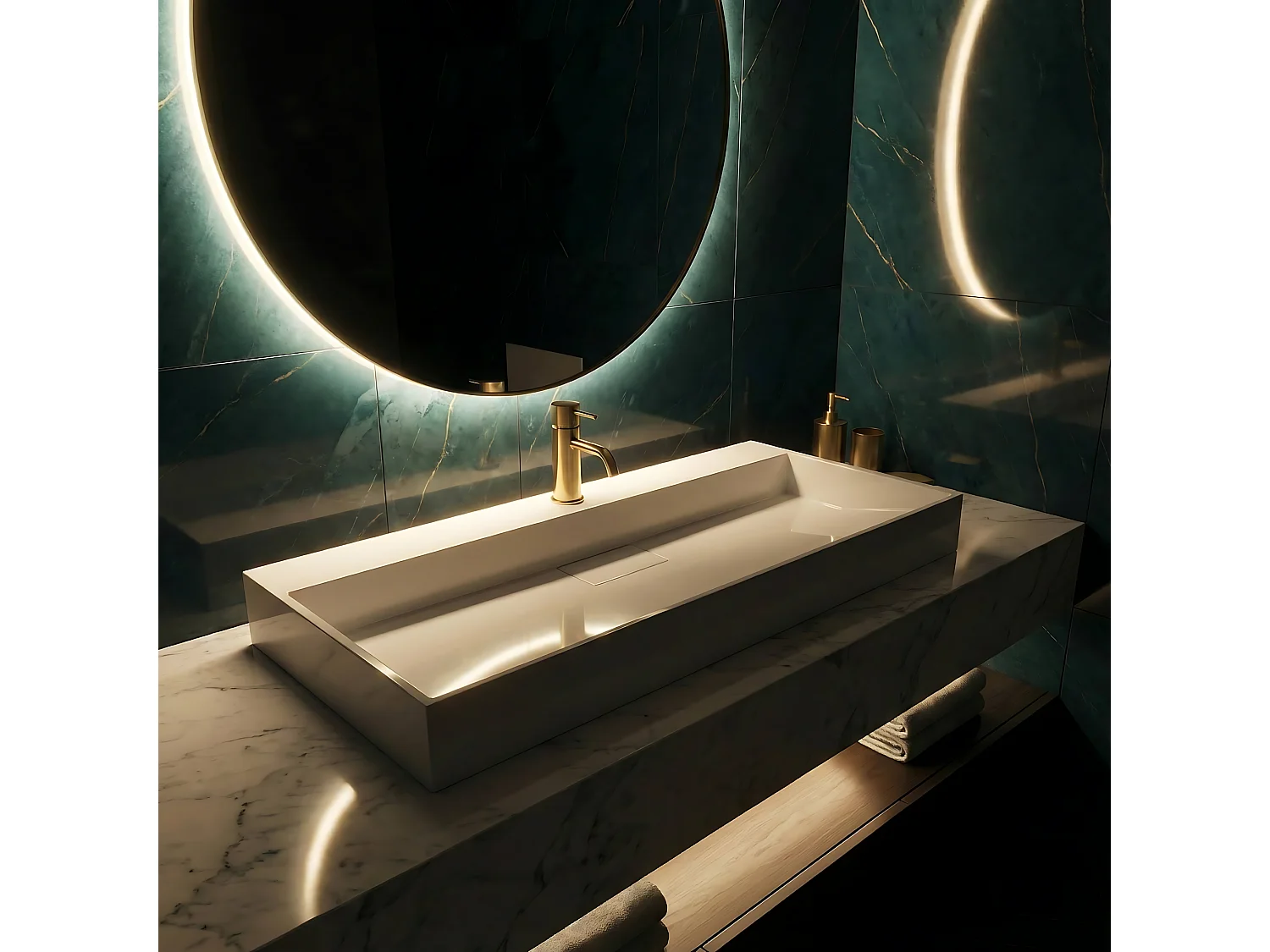 Verbundwaschbecken Rea Goya 100 White