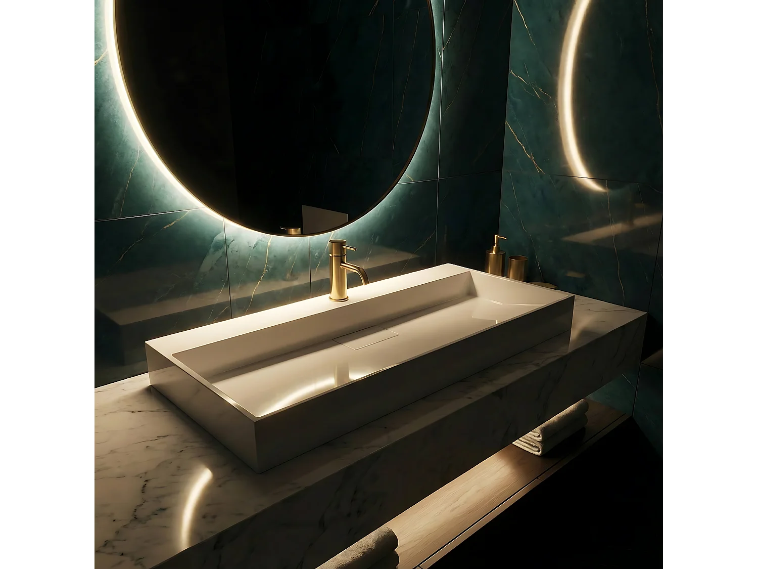 Samengestelde Wastafel Rea Goya 100 White