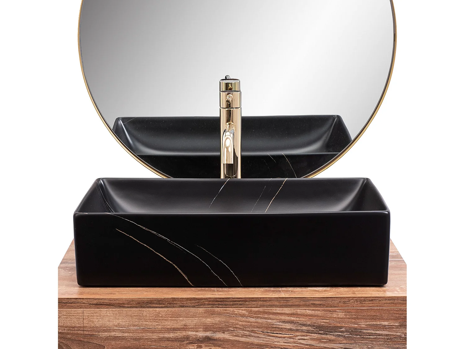 Lavatório De Apoio Rea Inga Marble- Nablatowa Black