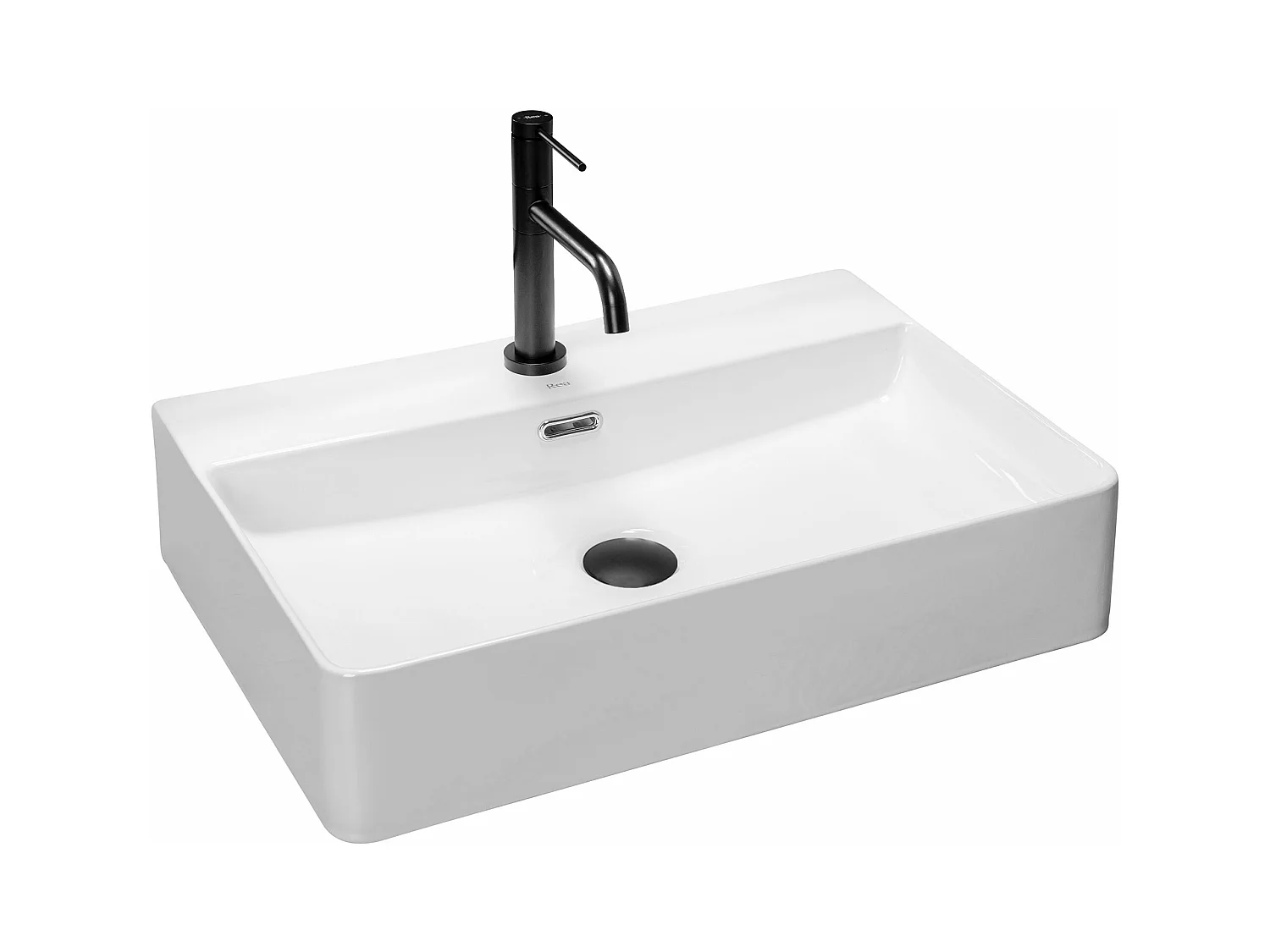 Lavabo Da Appoggio Rea Gina 60 White