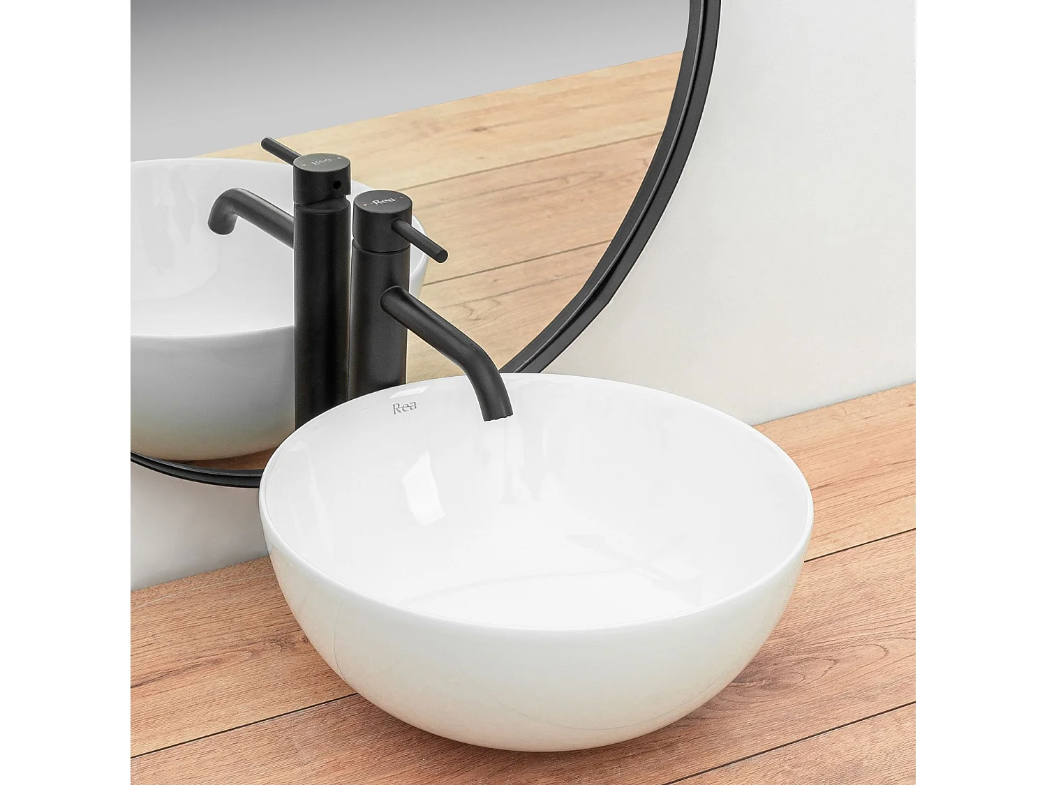 Lavabo Sobre Encimera Rea Stella White