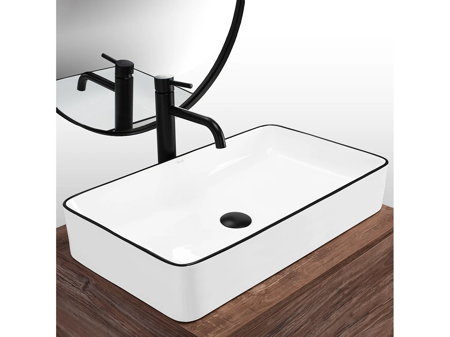 Opzetwastafel Rea Denis Black Gold