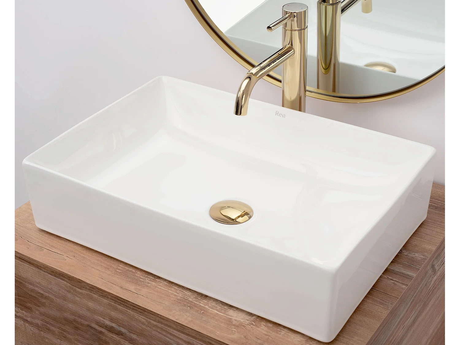 Vasque À Poser Rea Inga White