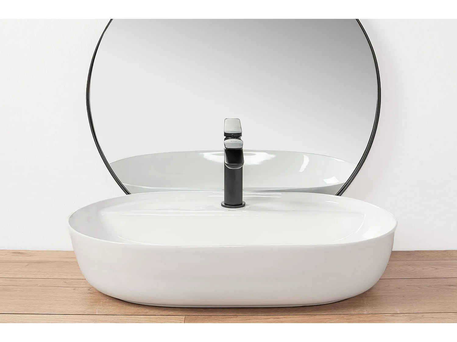 Lavabo Da Appoggio Rea Aura 61 White