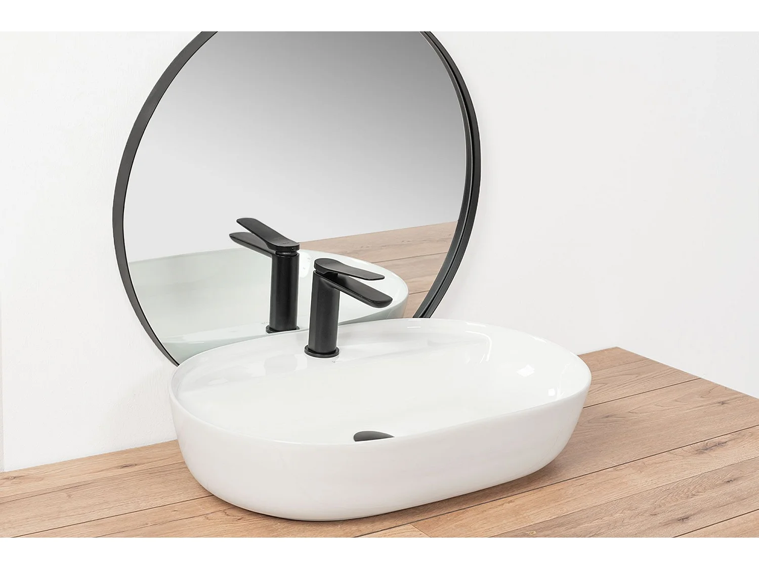 Lavabo Da Appoggio Rea Aura 61 White