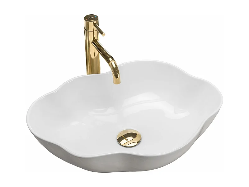 Vasque À Poser Rea Pearl White