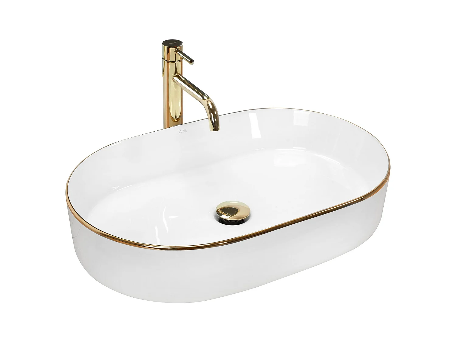 Vasque À Poser Rea Nadia 60 White Gold