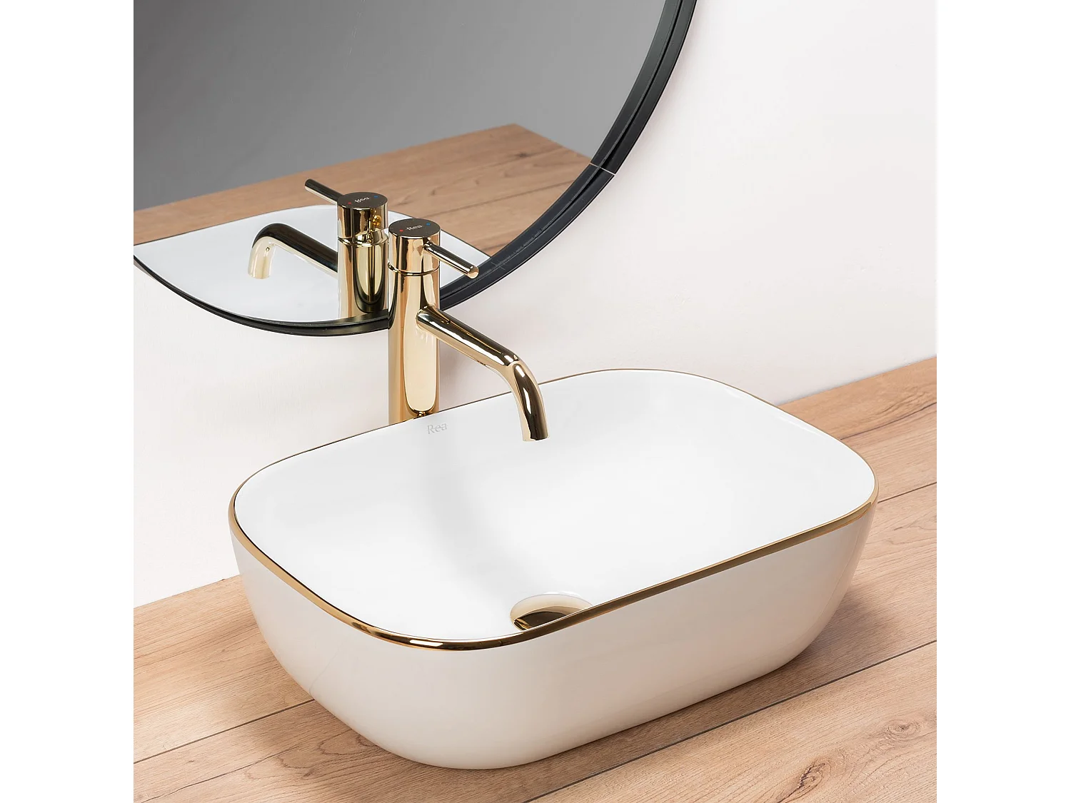 Opzetwastafel Rea Belinda White Gold