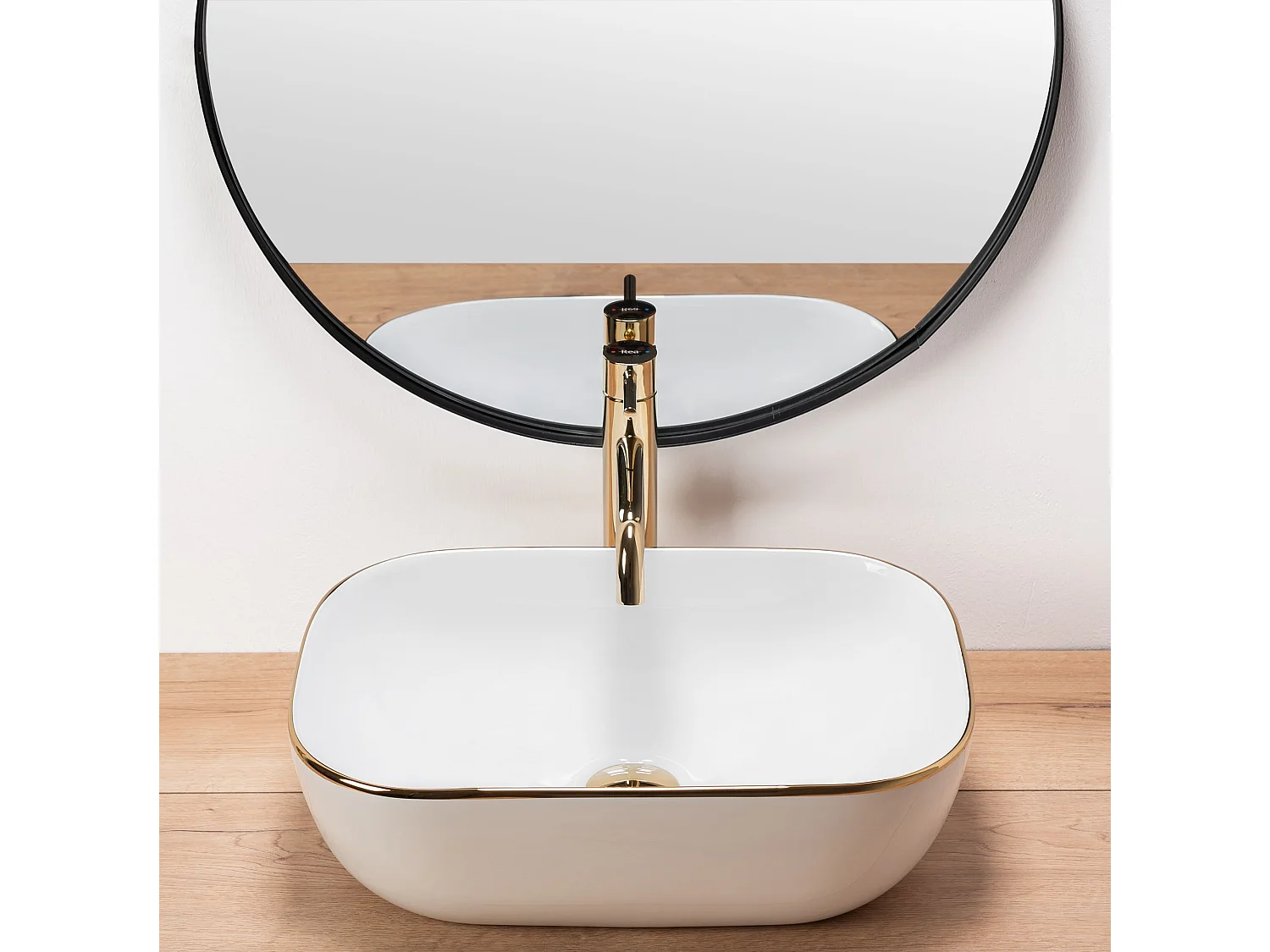 Opzetwastafel Rea Belinda White Gold