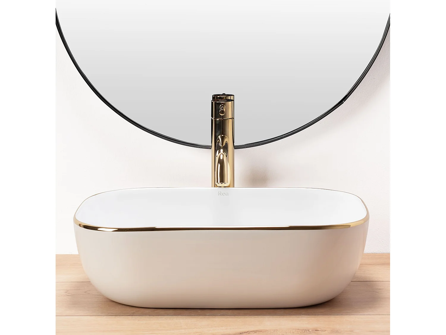 Opzetwastafel Rea Belinda White Gold