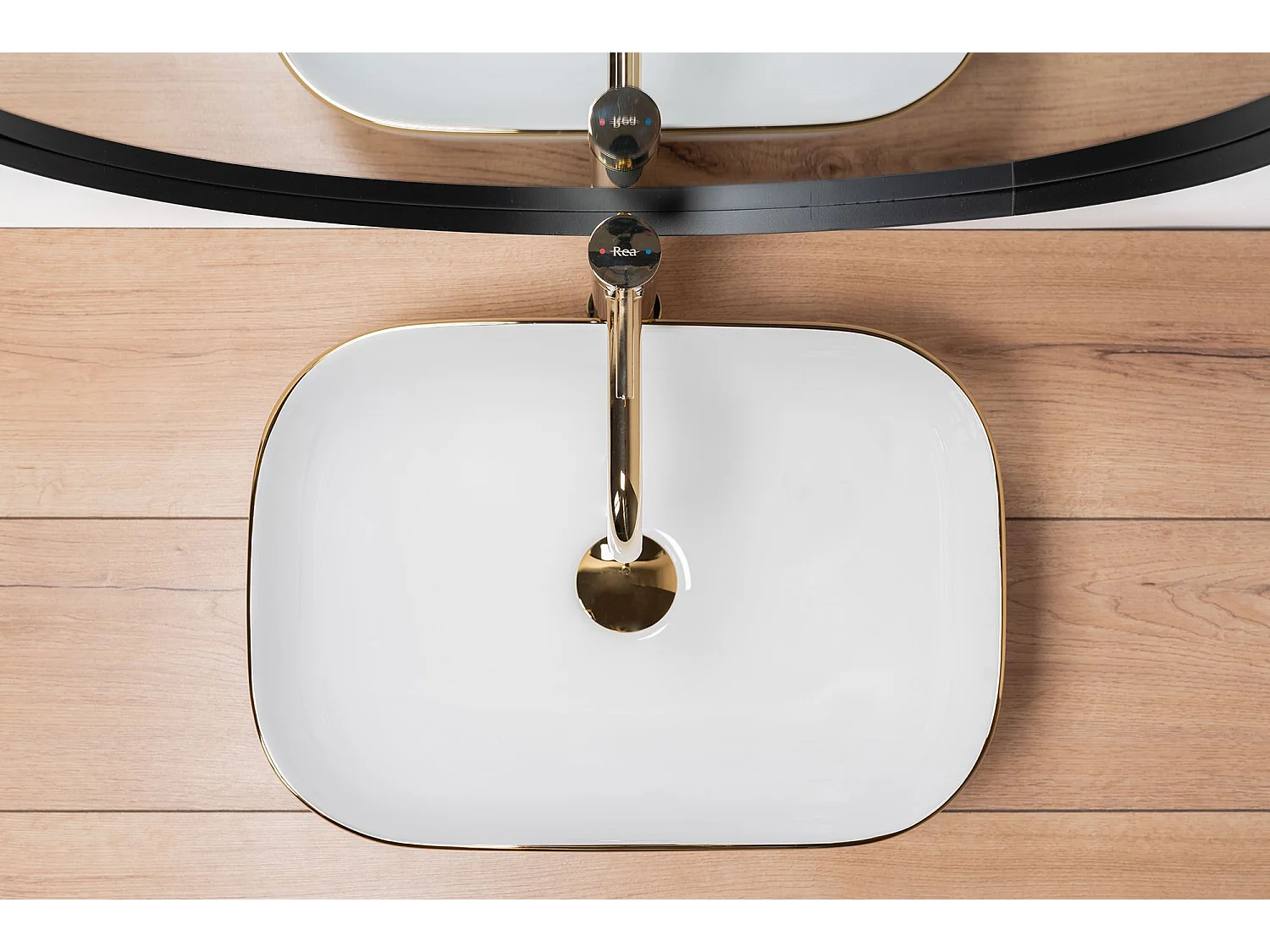 Opzetwastafel Rea Belinda White Gold