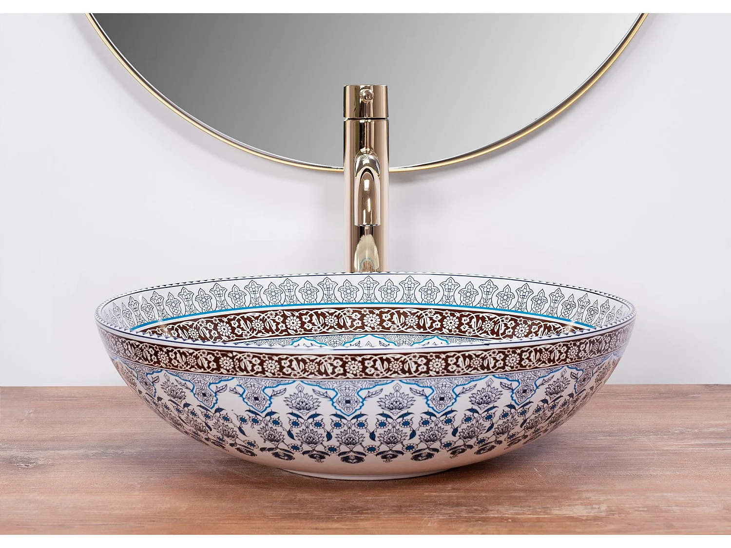 Opzetwastafel Rea Arte Blue