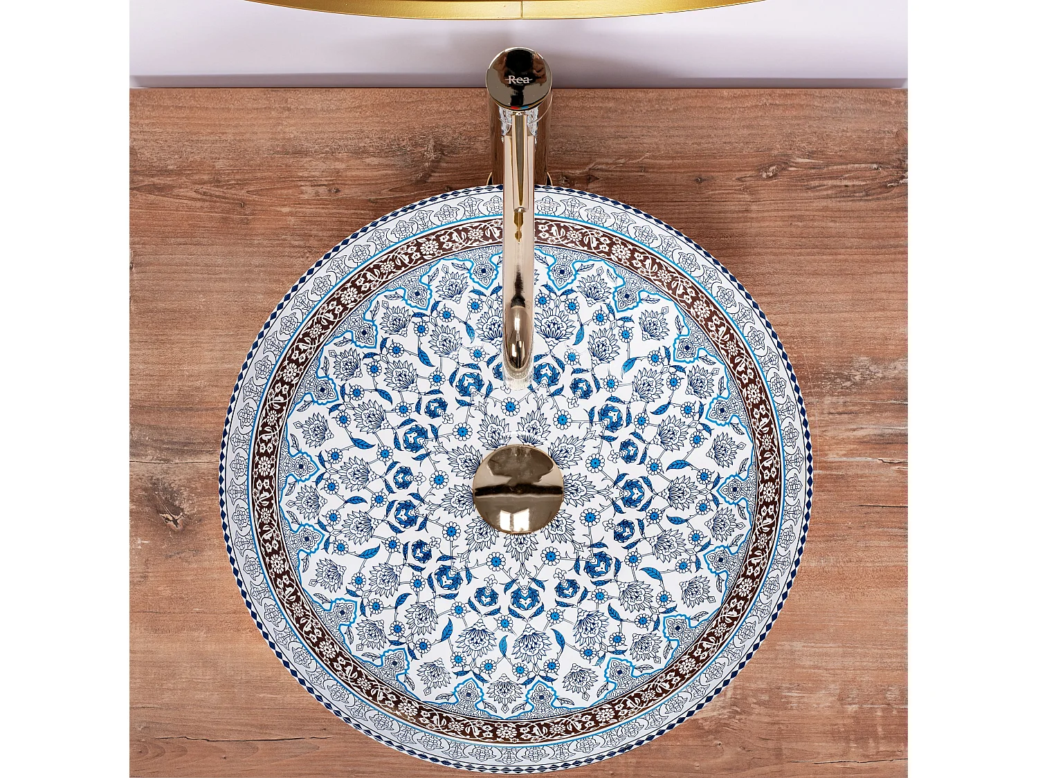 Opzetwastafel Rea Arte Blue