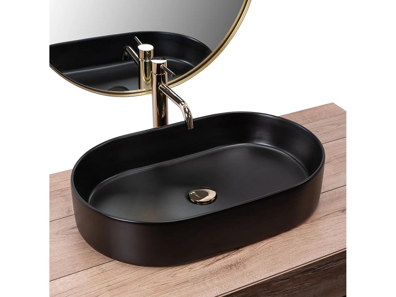 Vasque À Poser Rea Nadia 60 Black