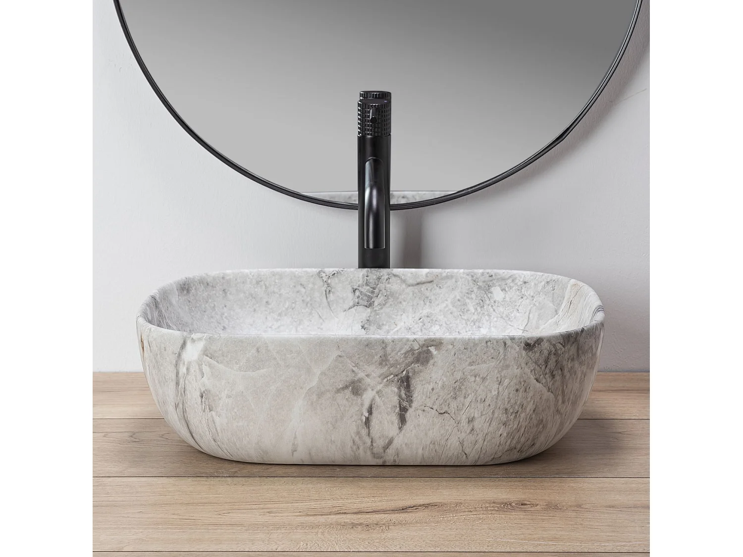 Opzetwastafel Rea Livia Stone Beige