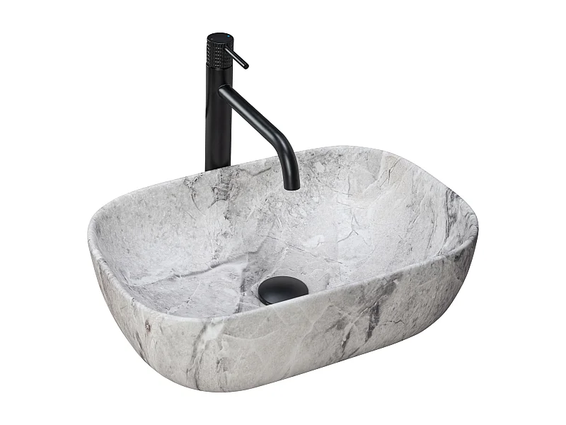 Lavabo Sobre Encimera Rea Livia Stone Beige