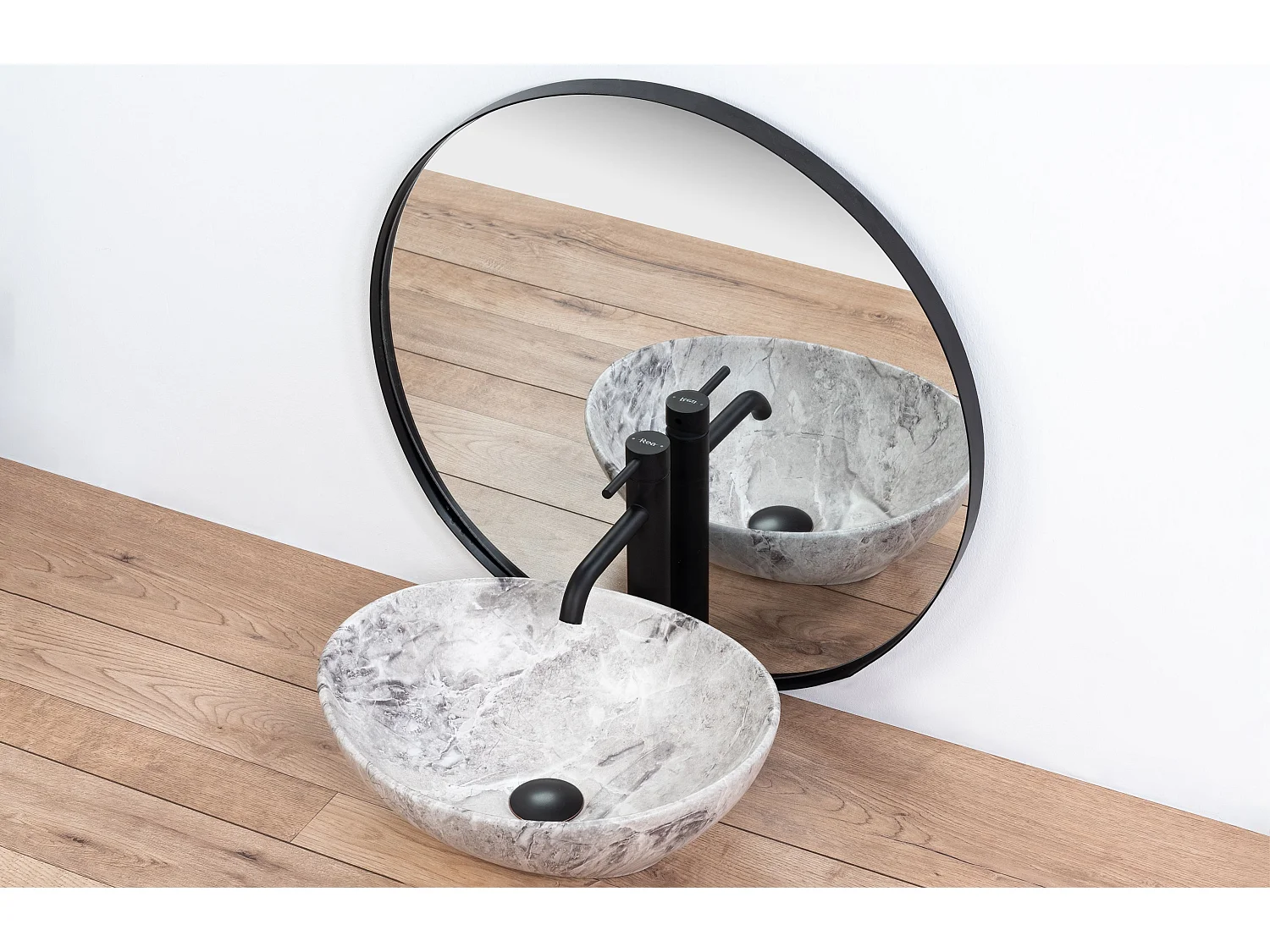 Opzetwastafel Rea Sofia Stone Grey