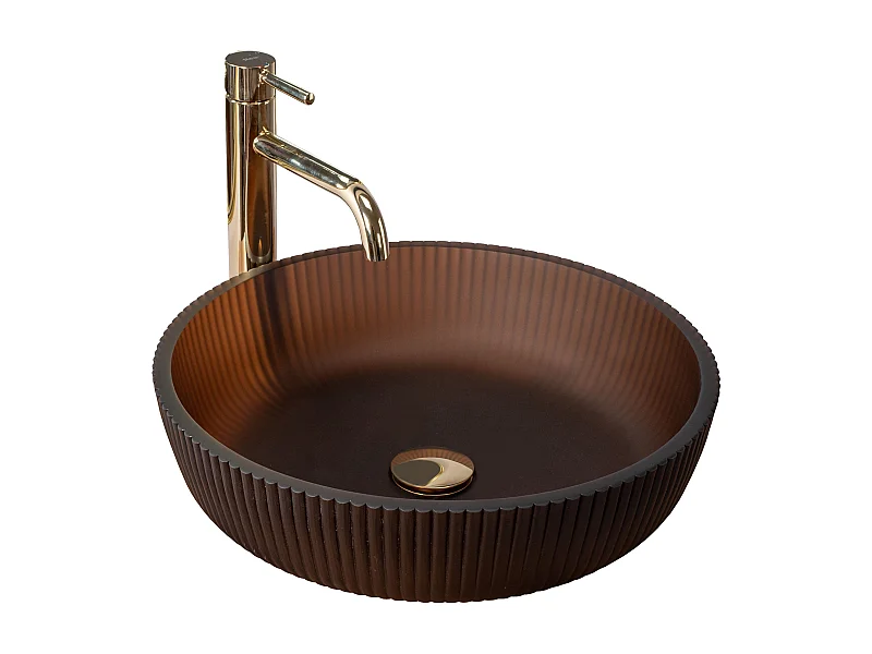 Opzetwastafel Rea Jodi Brown Round