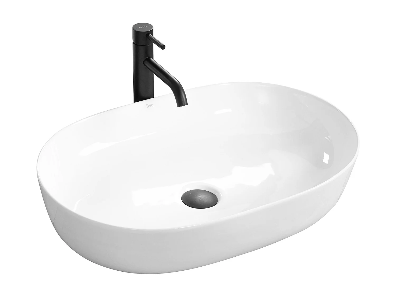 Lavabo Da Appoggio Rea Cleo 61 White